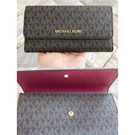 michael kors large jet set wallet|bolso Michael Kors jet set.